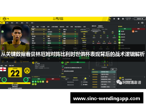 从关键数据看贝林厄姆对阵比利时世俱杯表现背后的战术逻辑解析 从关键数据看贝林厄姆对阵比利时世俱杯表现背后的战术逻辑解析